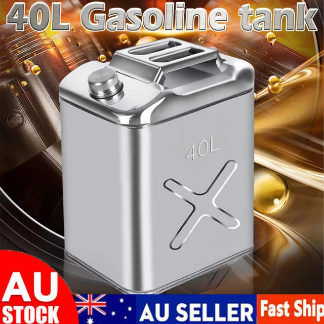 40L 304 STAINLESS Steel Jerry Can Fuel/Water Storage for Boat/Car/Motorbike  /4WD $119.00 - PicClick AU