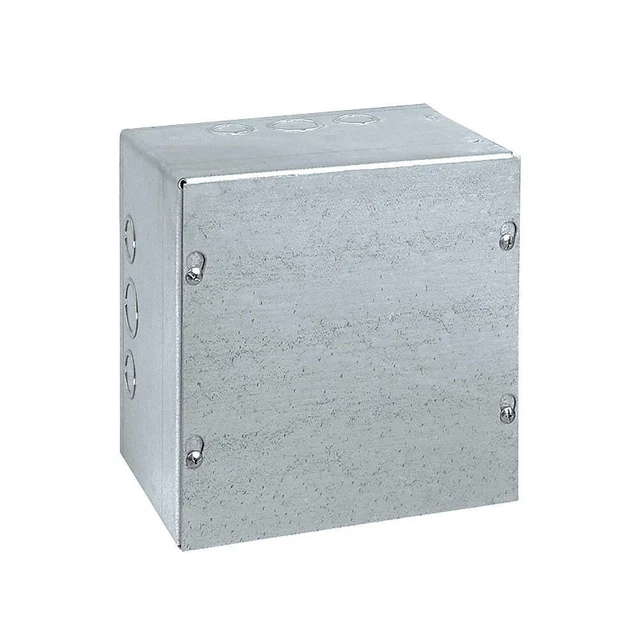 WIEGMANN SC080808GNK Enclosuresr,Mtlic,8In.Hx 8In.Wx8In.D