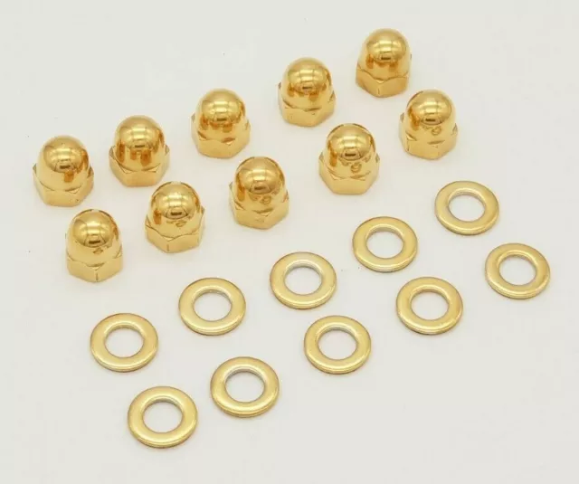 HONDA 24ct GOLD PLATED ROCKER CAM COVER NUTS K20 CIVIC INTEGRA DC5 EP3 TYPE-R