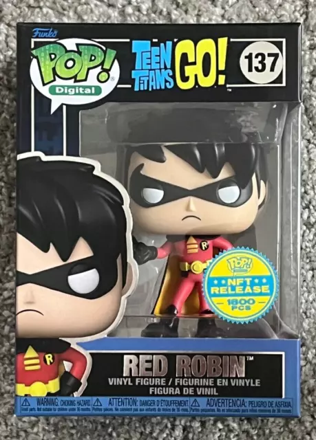 Funko Pop! Digital - Red Robin #137 TEEN TITANS GO! NTF Release 1800 Pcs.