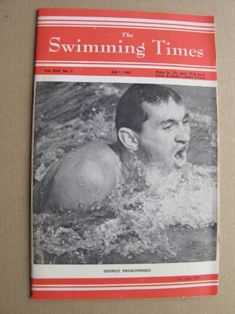 1965 SWIMMING TIMES Georgy Prokopenko, Dawn Zajac, Liz Long Bob Lord, Back Crawl