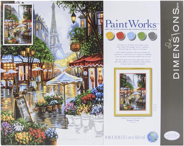 Paint Works Paint By Number Kit 14"X20"-Springtime In Paris -91741