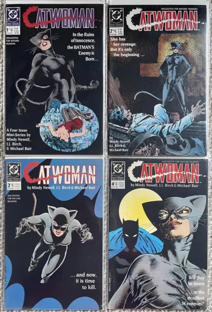 Catwoman #1 2 3 4 complete 1989 DC VF/NM 9.0 Batman