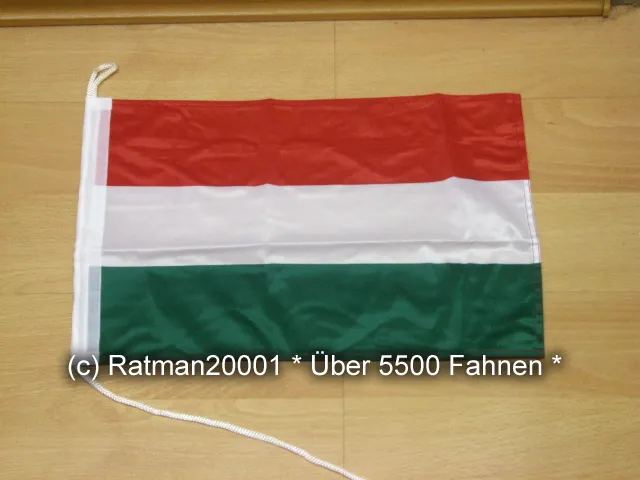 Fahne Flagge Ungarn Bootsfahne Tischwimpel Biker - 30 x 40 cm