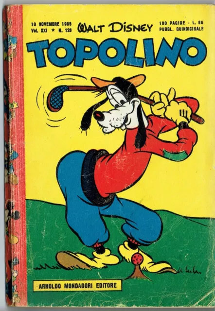 Topolino n. 126 del 10 nov 1955 ed.Walt Disney Mondadori