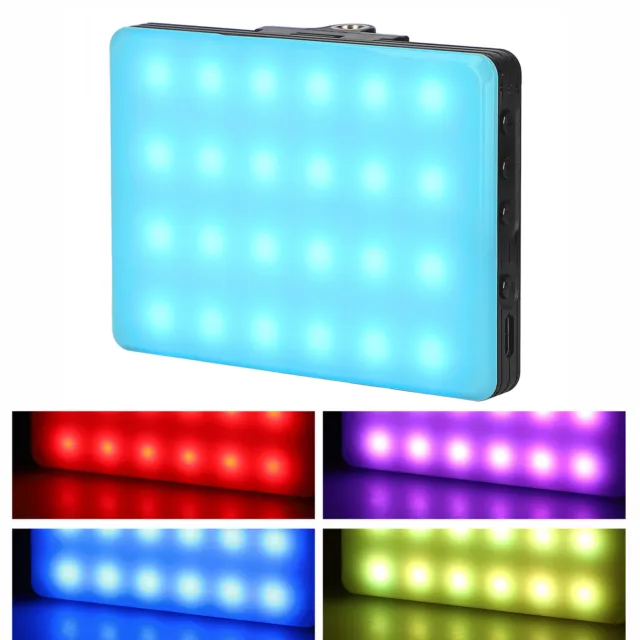Lampada ayex LED RGB 360° per foto video tascabile multicolore USB-C 2000mAh batteria
