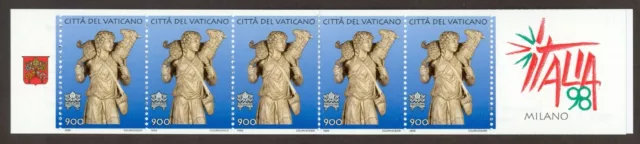 Vatican City 1998 BookletWorld Philatelic Exhibition "Italia'98, Sc #1086a MNH 3