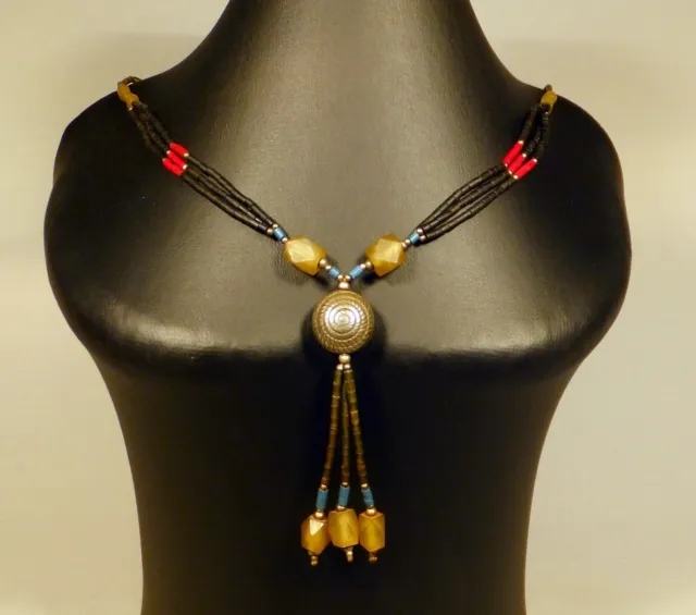 AMULETT Stein Kette antikes Collier Ägypten Ancient Egypt AMULET BEADS Necklace