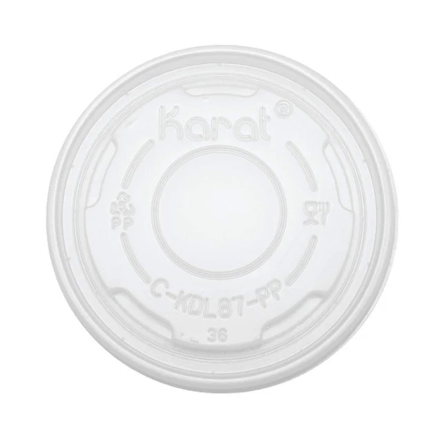 C-KDL87-PP 5 Oz PP Food Container Flat Lids (Case of 1000)