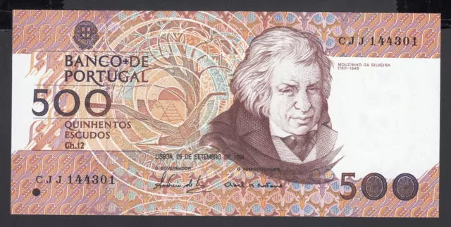 Portugal 500 Escudos   AU-UNC  P. 180,   Banknotes, Uncirculated