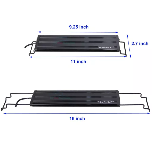 AQUANEAT Aquarium LED Light Marine FOWLR Blue & White  12 20 24 30 36 48 Inch 2