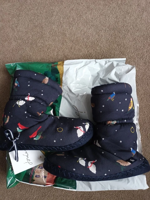Pantofole Padabout ragazze Joules - Navy Natale taglia L