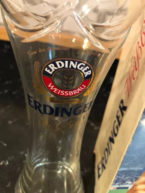 Erdinger Weissbrau Weibber   10-inch German Beer Soccer Glass 3