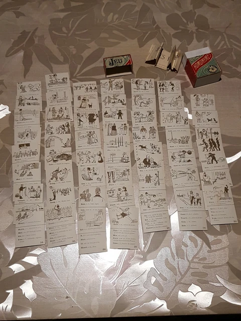 *TRES ANCIEN début XXeme, JEU des HOMONYMES, dans sa boite , J.L.R