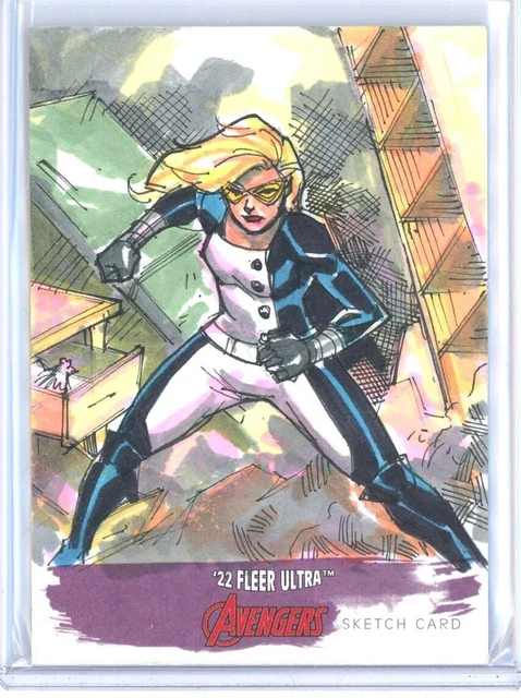 2022 Mockingbird Upper Deck Fleer Ultra Avengers Bnfer Artist Sketch 1/1!!