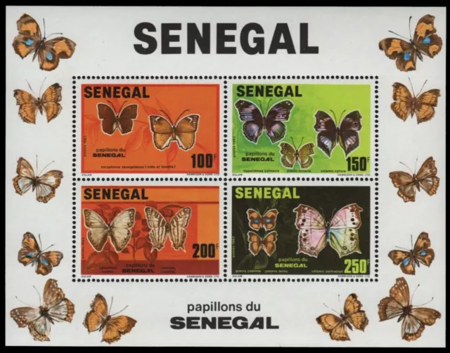 Senegal 1982 - Mi-Nr. Block 41 ** - MNH - Schmetterlinge / Butterflies