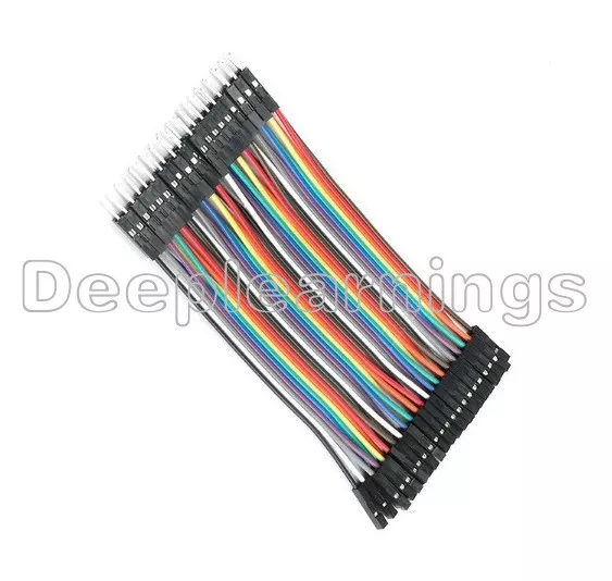 40 pièces cavaliers à câbles Dupont mâles femelles 10 cm 2,54 mm 1p-1p pour Arduino NEUF 3