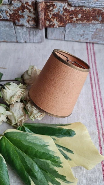 Petit Abat-jour Vintage à Pince - Ruban Vert - Années 50 - Occasion