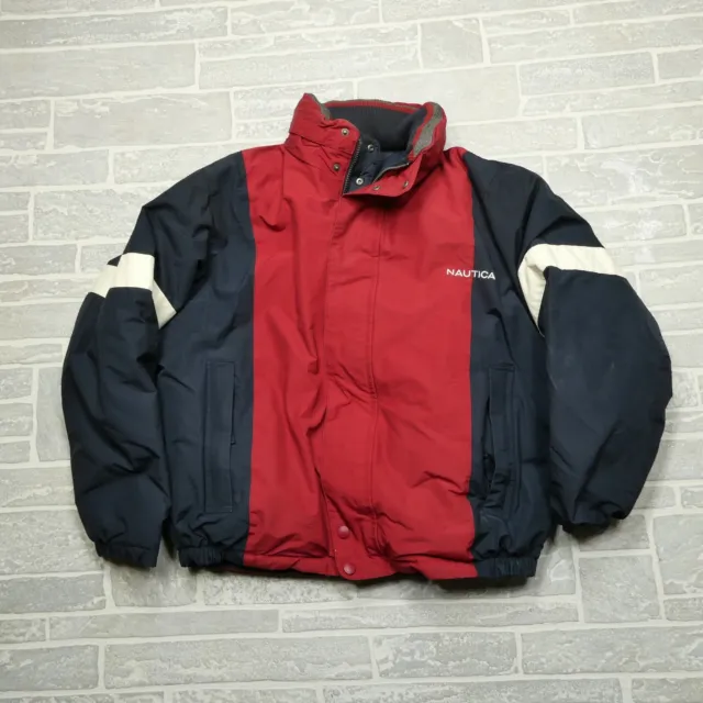 VINTAGE Nautica Jacket Adult XL Competition NX3000 Reversible Down Puffer Coat