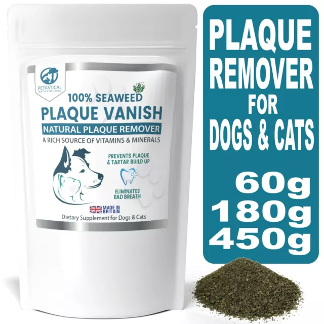 PLAQUE VANISH Plaque Off for Dogs Cats - Banish Plaque Remover for Teeth