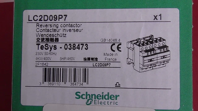 CONTACTEUR INVERSEUR LC2D09P7 230V 4kW SCHNEIDER , LC2D09