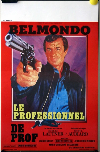 Aimant Frigo Belmondo « Le Professionnel » – Magnét Cinéma 54x78 Mm Personnalisé | Déco Cinéphile