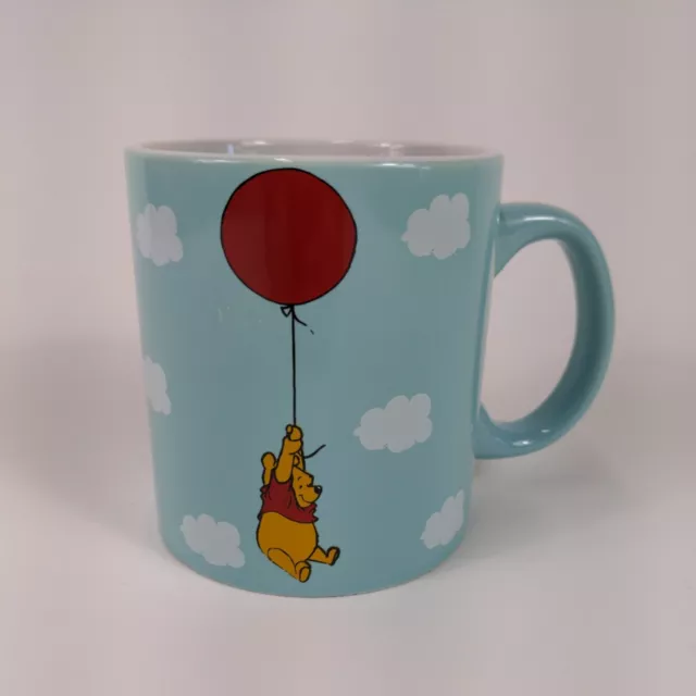 Coffee Mug Cup Winnie the Pooh Red Balloon Disney Blue Stronger Braver Smarter