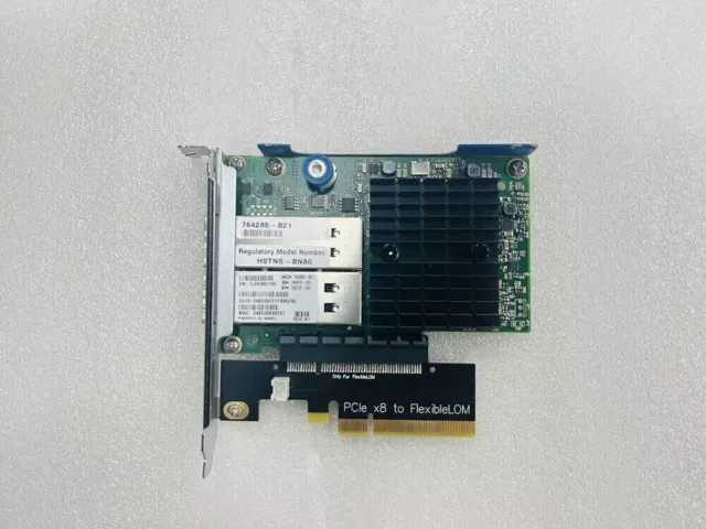 HP 764285-B21 10GB/40GB 2-PORT 544FLR QSFP ADPTR - PCI-E 8x Full Height