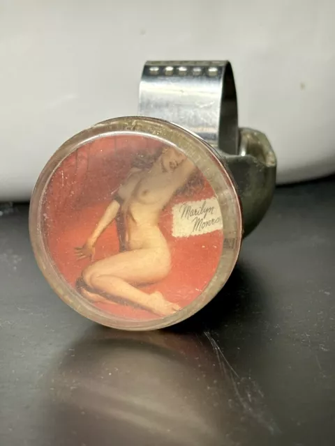 Vintage Pin-up Girl Marilyn Monroe Nude Suicide Shifter Knob Hot Rod/ Rat Fink