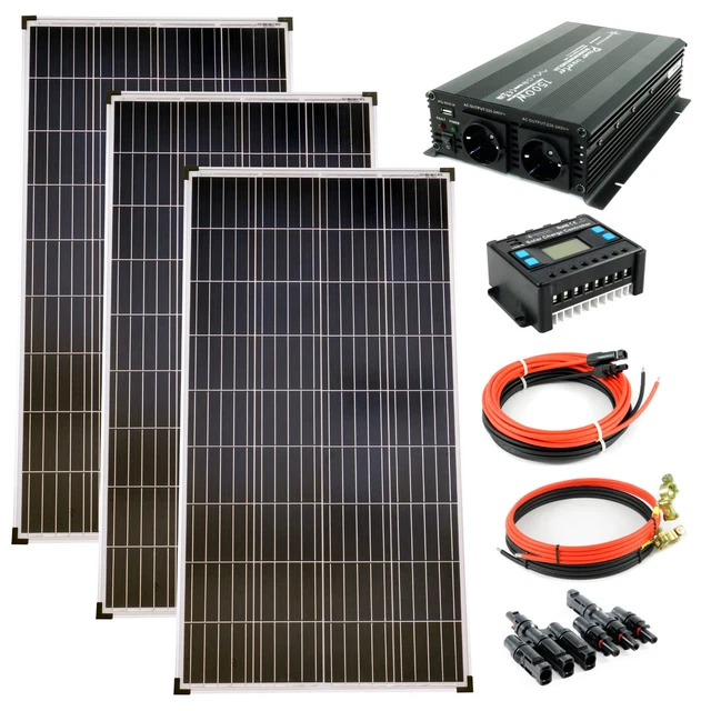 SOLARTRONICS Solaranlage 360 Watt - Komplettset Für Wohnmobil Garten Camping