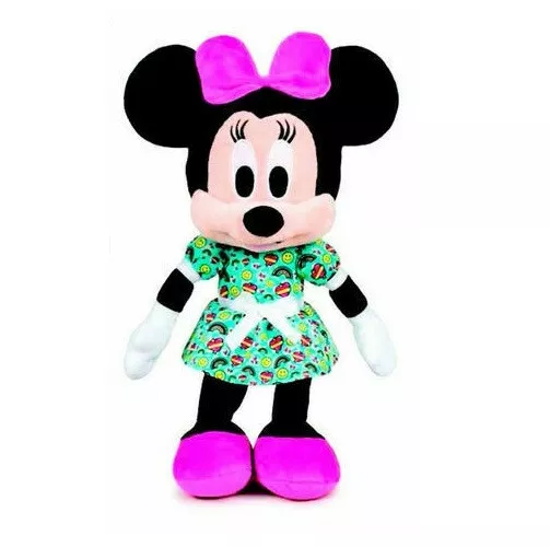 La Maison de Mickey Peluche Minnie 40 cm Robe Bleue claire Disney plush 386367