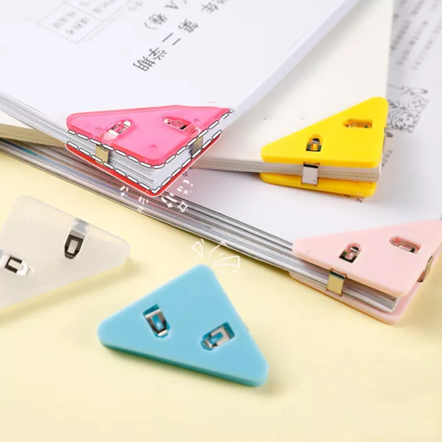 Book Paper Corner Clip Triangle Clip Snack Binder Clip Photo Stand Clip Simple