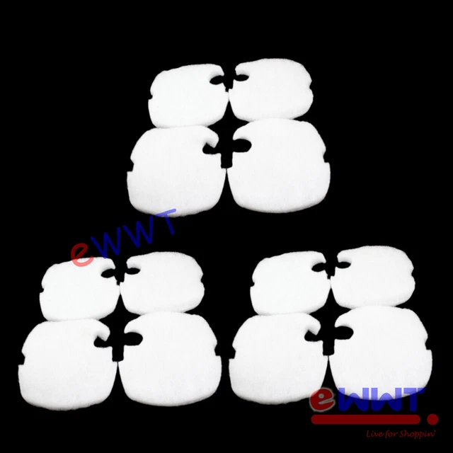 for Sunsun HW-303B/403B 12x Replacement White Canister Filter Coarse Pad ZVQU418