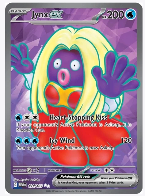 Pokémon TCG Jynx ex Scarlet & Violet - 151 191/165 Holo Ultra Rare NM