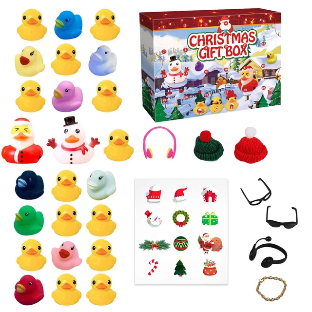 KIDS ADVENT CALENDAR 2024 Christmas Advent Calendar with 24 Rubber