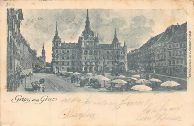 Gruss Aus Graz Steiermark Österreich ~ 1899 E Prusunn Publiziert Postkarte
