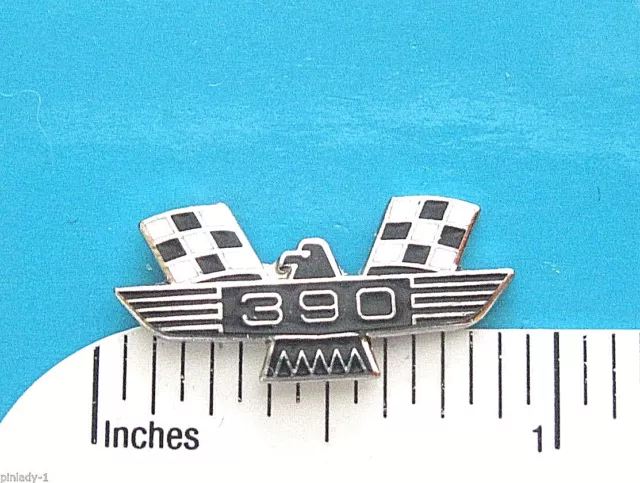 390 Thunderbird flags engine - hat pin  lapel pin  tie tac GIFT BOXED  jb