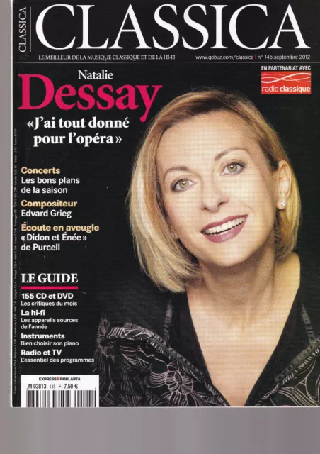 Classica N°145 Natalie Dessay / Edvard Grieg / "Didon Et Enee" De Purcell