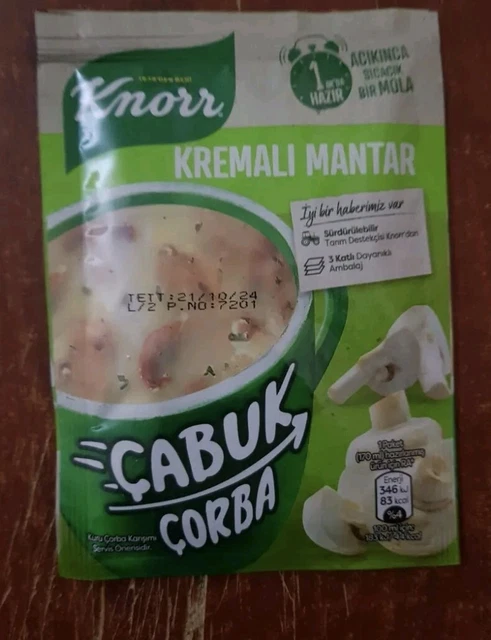 Zuppa di crema ai funghi - zuppa pronta di Knorr porzioni da tazza confezione da 2