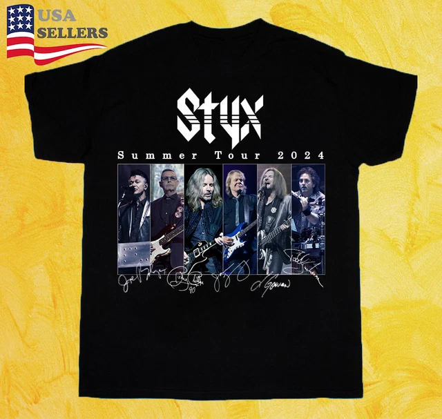 STYX BAND SUMMER 2024 Tour Members Signature Unisex TShirt All Size