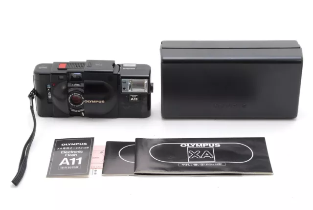 [NEAR MINT in Case] Olympus XA 35mm Rangefinder Film Camera A11 Flash From JAPAN