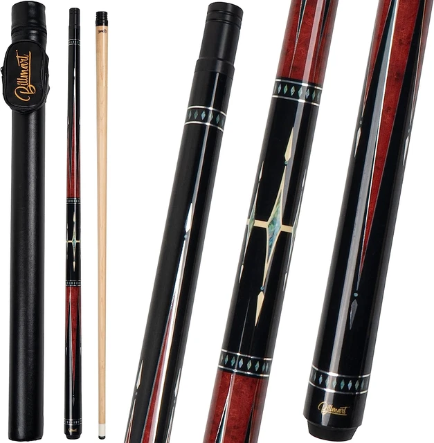 POOL CUE STICK, Low Deflection Shaft Billiard Cue Sticks with Hard Case