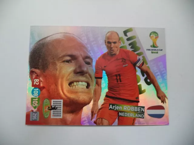 Panini Adrenalyn XL Brasil 2014 Arjen Robben Limited Edition World Cup WM WC