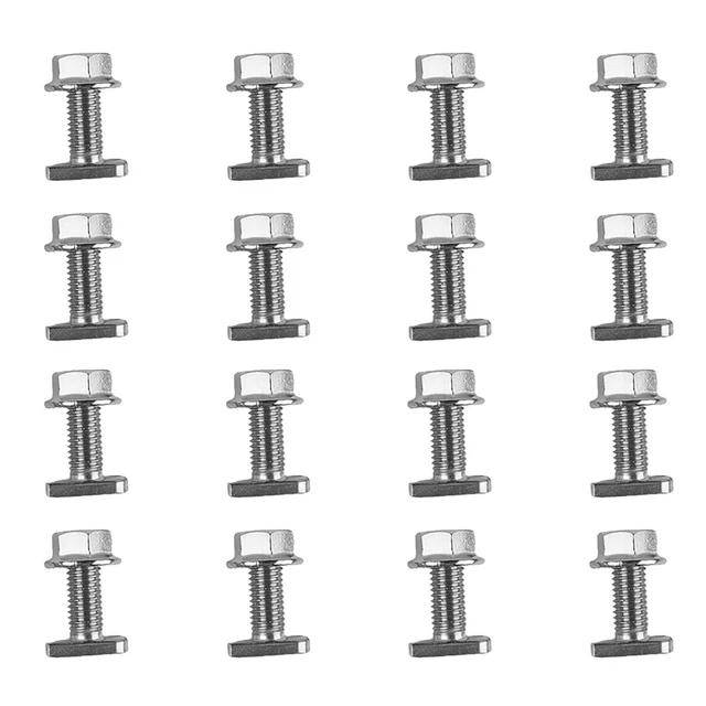 Lot De 100 Boulons De Transport Inox A4-80 – 3,5 Pouces, Avec écrous Et Rondelles, Qualité Marine