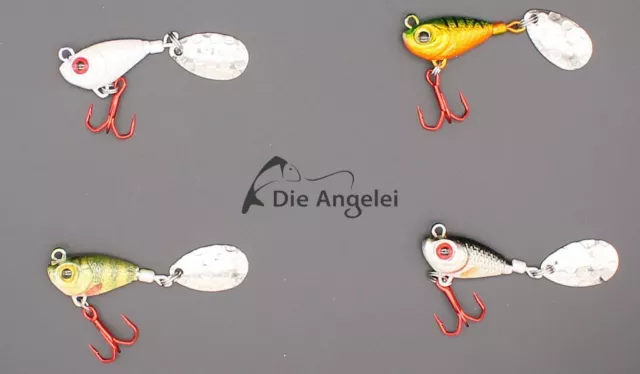 Profi Blinker Spinner Jig, 7 Gramm, 3 Varianten für die UL Fischerei auf Barsch