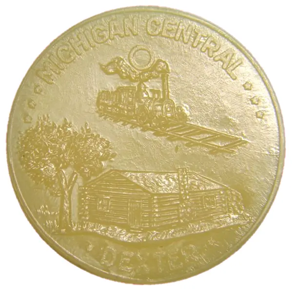 1941 Dexter Michigan Central Centennial Translucent Composite Medal (006)