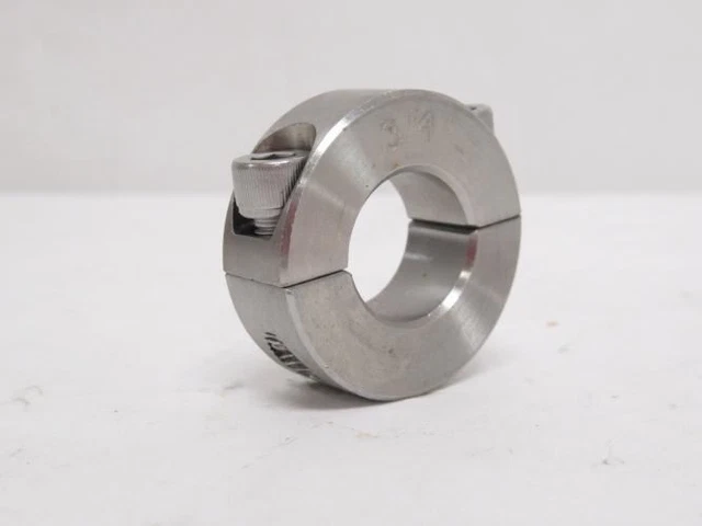 192241 Old-Stock; MFG- 1L719 Shaft Clamp Collar; SS; 3/4"ID x 1-1/2"OD; 2-Piece