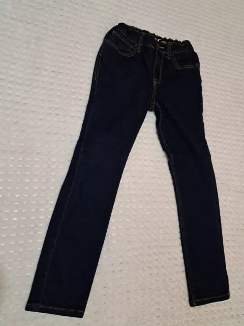 CAT & JACK Size 10 Relaxed Skinny Boy's Denim Blue Jeans Pants  New  No Tag