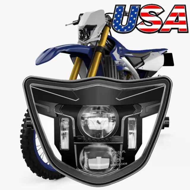 E-24 LED Daytime Running Light Headlight For Yamaha WR250F WR450F 2013-2023