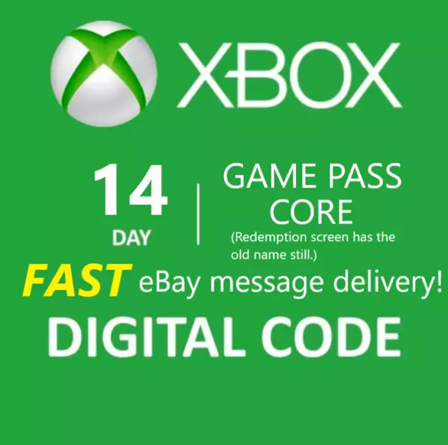 Xbox Game Pass Core 14 Day Trial Membership Code (Old Xbox Live Gold)